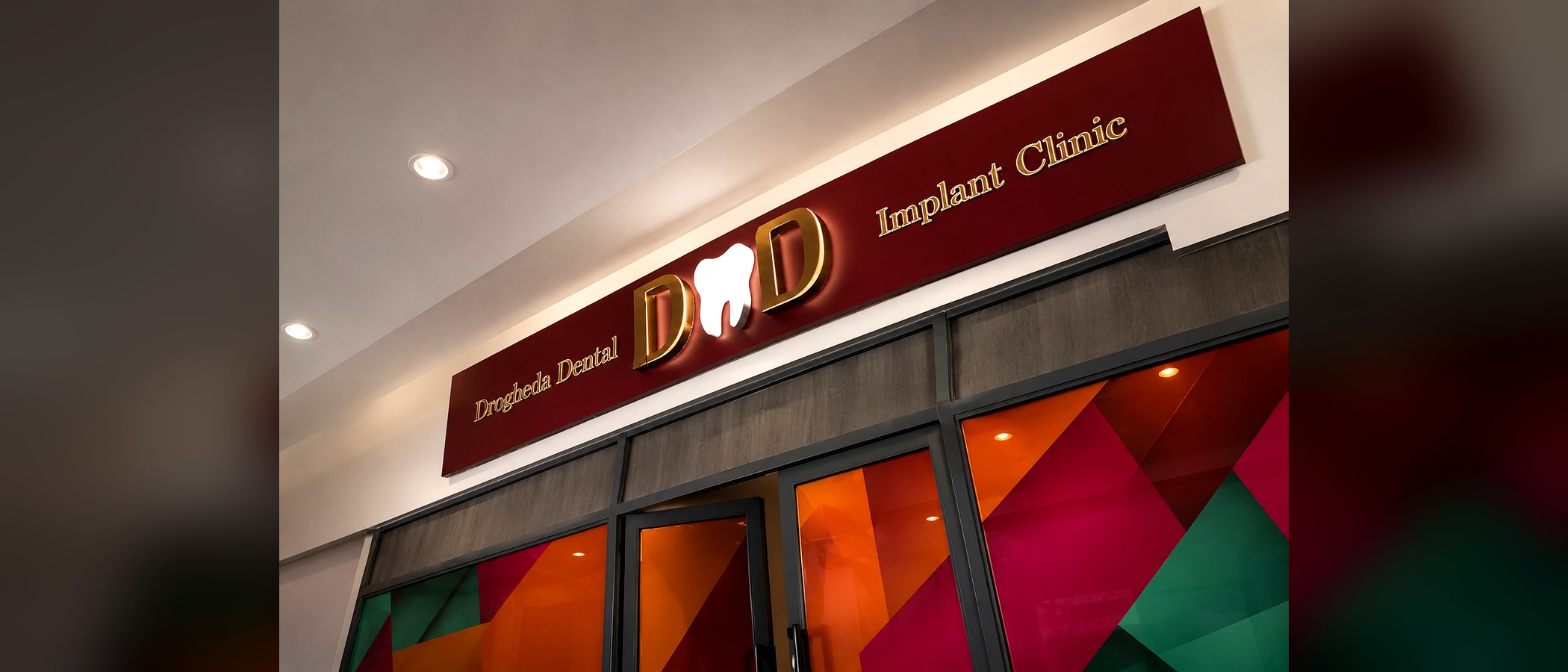 Drogheda Dental Implant Clinic — Illuminated Façade Signage